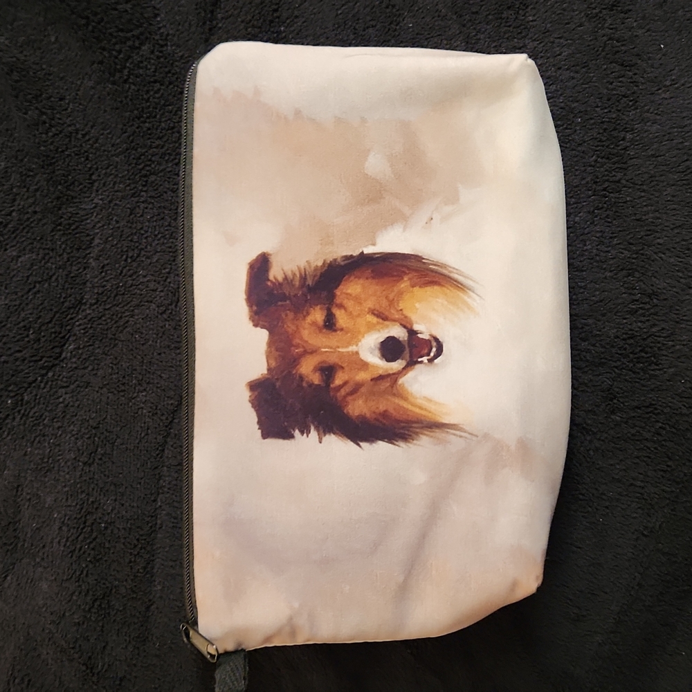 NEW- Cosmetic Bag, Storage Bag- Dog